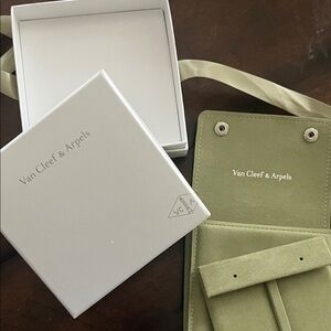 Van Cleef & Arpels White and Green Jewelry Box